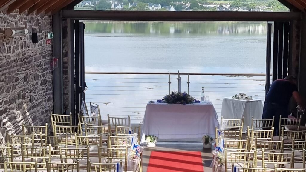 Solemniser-led wedding ceremony space showing flexible venue options in Ireland