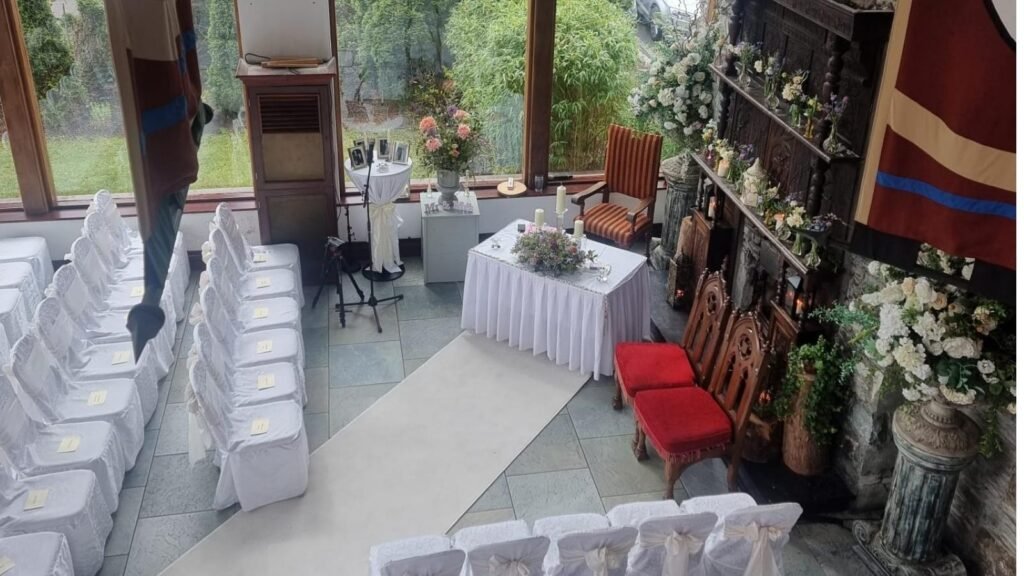 Irish wedding ceremony setting suitable for a legally recognised marriage